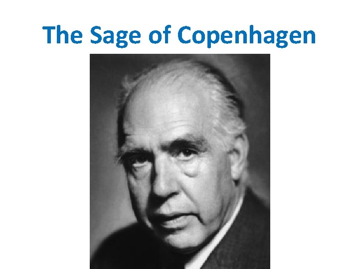 The Sage of Copenhagen 