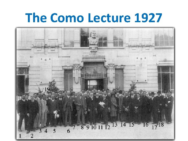 The Como Lecture 1927 
