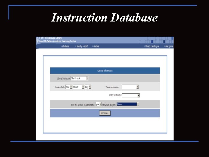Instruction Database 