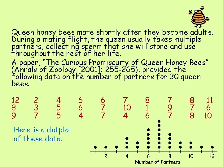 Queen honey bees mate shortly after they become adults. During a mating flight, the