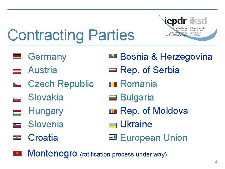Contracting Parties Germany Austria Czech Republic Slovakia Hungary Slovenia Croatia Bosnia & Herzegovina Rep.