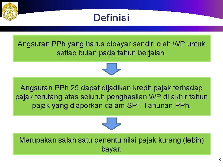 Definisi Angsuran PPh yang harus dibayar sendiri oleh WP untuk setiap bulan pada tahun