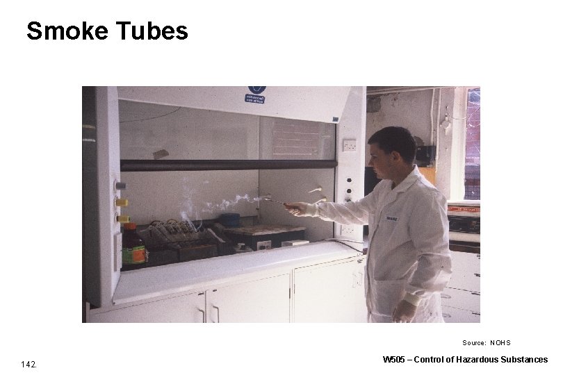 Smoke Tubes Source: NOHS 142. W 505 – Control of Hazardous Substances Smoke Tubes Source: NOHS 142. W 505 – Control of Hazardous Substances