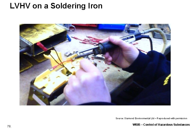 LVHV on a Soldering Iron Source: Diamond Environmental Ltd – Reproduced with permission 78. LVHV on a Soldering Iron Source: Diamond Environmental Ltd – Reproduced with permission 78.