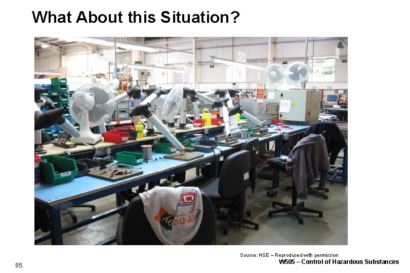 What About this Situation? Photograph courtesy of HSE Source: HSE – Reproduced with permission What About this Situation? Photograph courtesy of HSE Source: HSE – Reproduced with permission