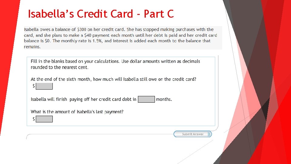Isabella’s Credit Card - Part C Isabella’s Credit Card - Part C