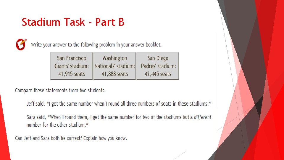 Stadium Task - Part B Stadium Task - Part B