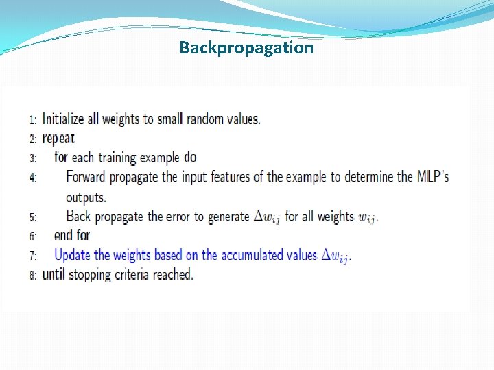 Backpropagation 