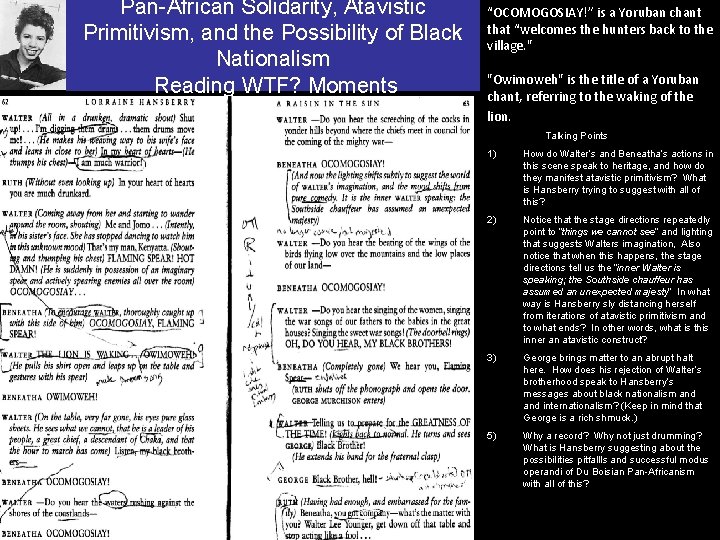 Pan-African Solidarity, Atavistic Primitivism, and the Possibility of Black Nationalism Reading WTF? Moments “OCOMOGOSIAY!”