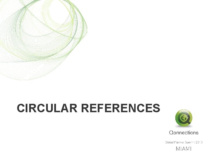 CIRCULAR REFERENCES 