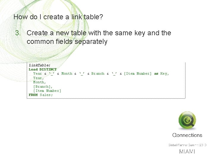 How do I create a link table? 3. Create a new table with the