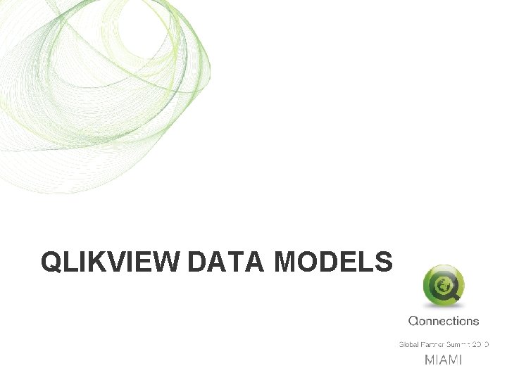 QLIKVIEW DATA MODELS 