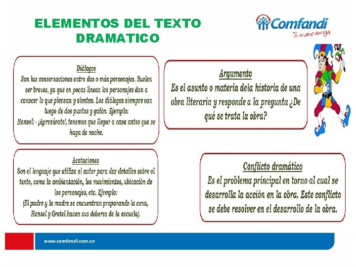 ELEMENTOS DEL TEXTO DRAMATICO 