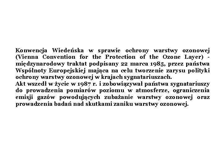 Konwencja Wiedeńska w sprawie ochrony warstwy ozonowej (Vienna Convention for the Protection of the