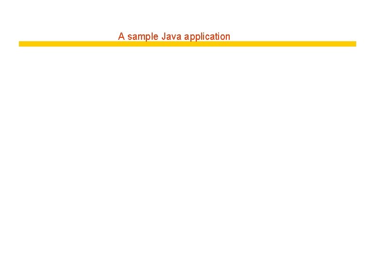 A sample Java application 