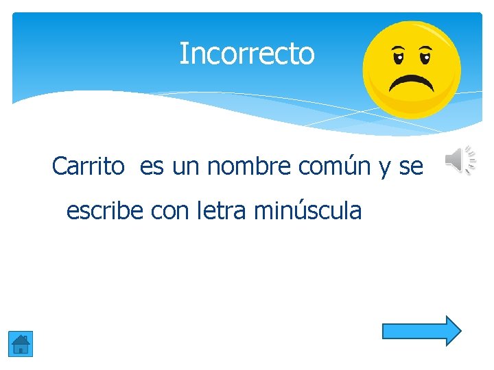 Incorrecto Carrito es un nombre común y se escribe con letra minúscula Incorrecto Carrito es un nombre común y se escribe con letra minúscula
