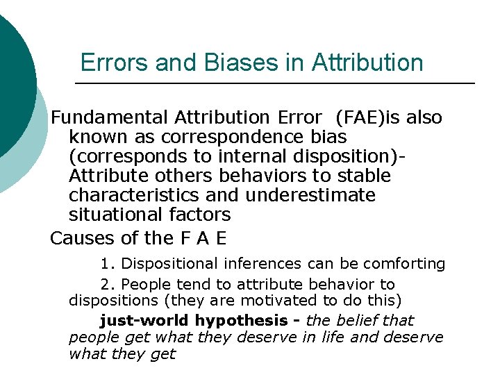 Cognitive Motivation Attribution Approaches Chapter 10 Social Cognition