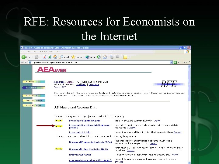 RFE: Resources for Economists on the Internet 