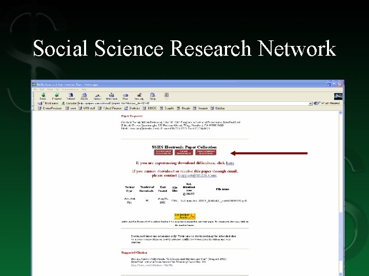 Social Science Research Network 