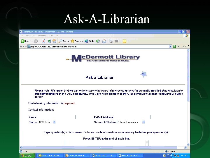 Ask-A-Librarian 