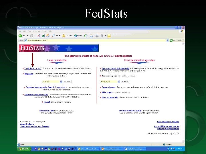 Fed. Stats 