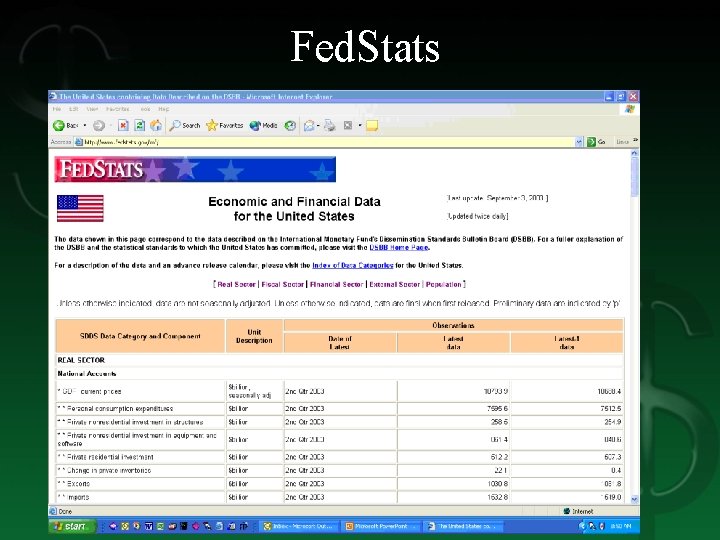 Fed. Stats 