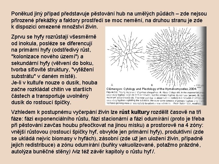 Poněkud jiný případ představuje pěstování hub na umělých půdách – zde nejsou přirozené překážky
