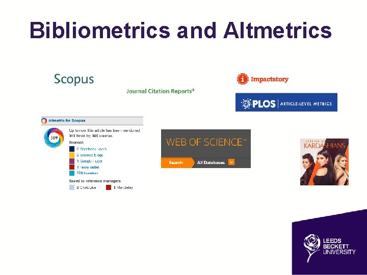 Bibliometrics and Altmetrics 