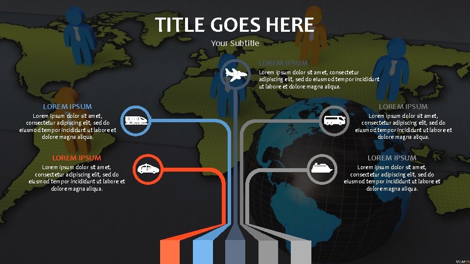 TITLE GOES HERE Your Subtitle LOREM IPSUM Lorem ipsum dolor sit amet, consectetur adipiscing