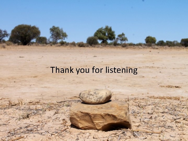 Thank you for listening 