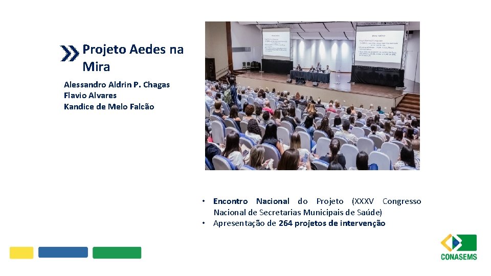 Projeto Aedes na Mira Alessandro Aldrin P. Chagas Flavio Alvares Kandice de Melo Falcão
