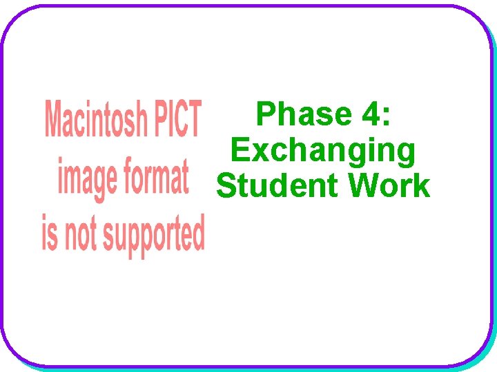 Phase 4: Exchanging Student Work 