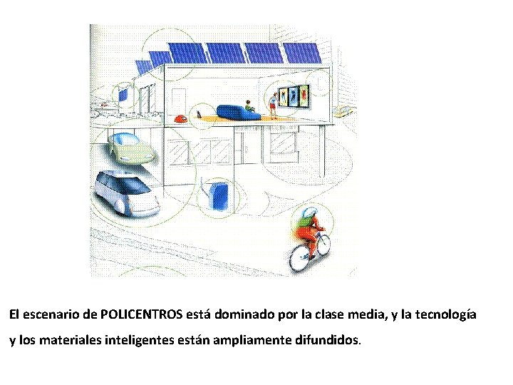 El escenario de POLICENTROS está dominado por la clase media, y la tecnología y