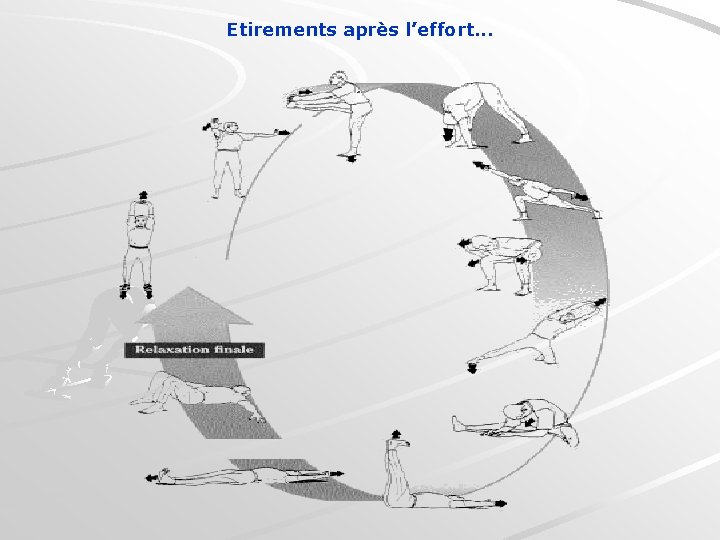 Etirements après l’effort. . . 