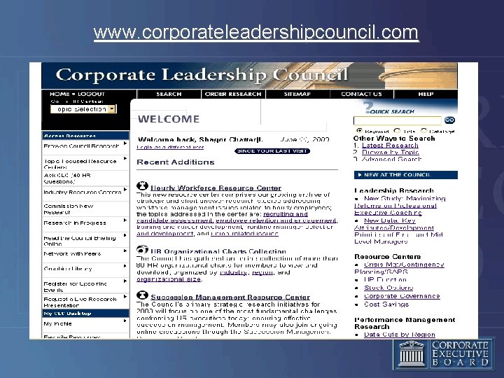 www. corporateleadershipcouncil. com 