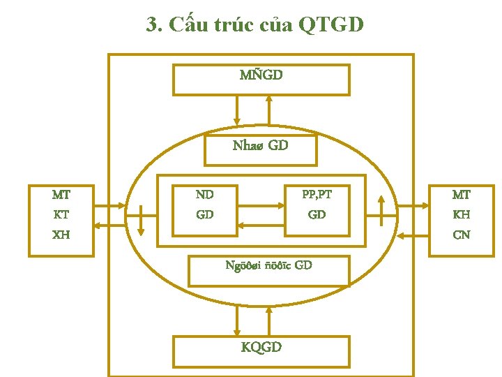 3. Cấu trúc của QTGD MÑGD Nhaø GD MT KT XH ND GD PP,