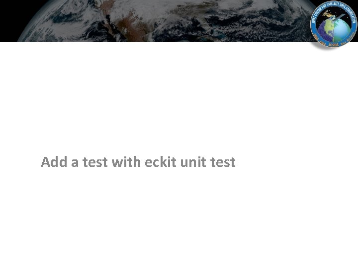 Add a test with eckit unit test 