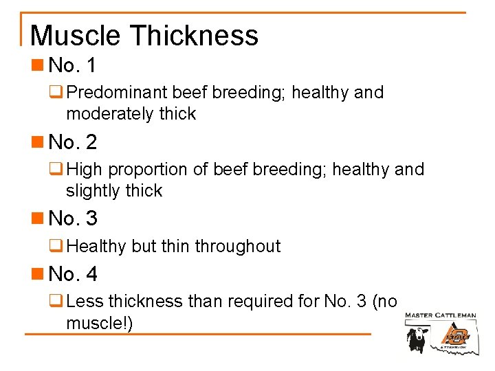 BEEF QUALITY YIELD and FEEDER CATTLE GRADES Grading