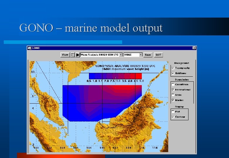 GONO – marine model output 