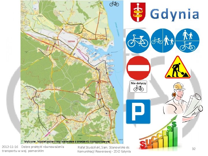 Wybrane, hipotetyczne trasy rowe o znaczeniu transportowym 2012 -11 -16 Dobre praktyki równoważenia transportu