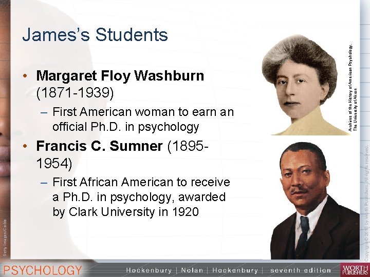  • Margaret Floy Washburn (1871 1939) – First American woman to earn an