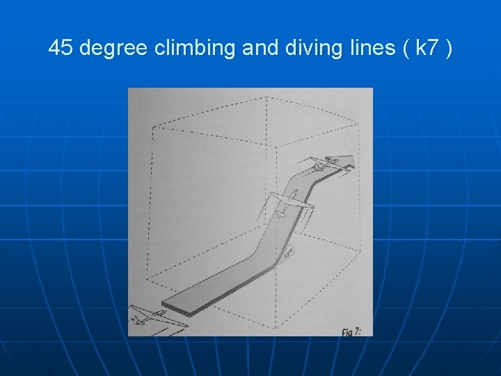 45 degree climbing and diving lines ( k 7 ) 