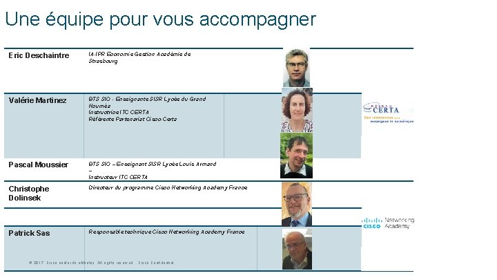 Une équipe pour vous accompagner Eric Deschaintre IA-IPR Economie Gestion Académie de Strasbourg Valérie