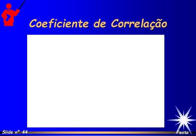 Coeficiente de Correlação Slide nº 44 Festa 