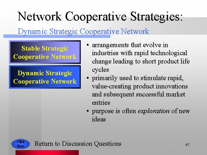 Network Cooperative Strategies: Dynamic Strategic Cooperative Network Stable Strategic Cooperative Network Dynamic Strategic Cooperative