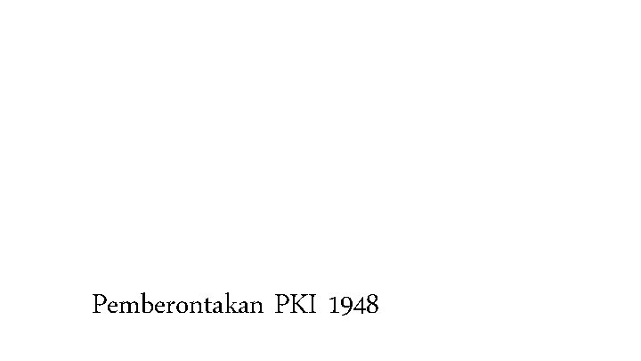 Pemberontakan PKI 1948 