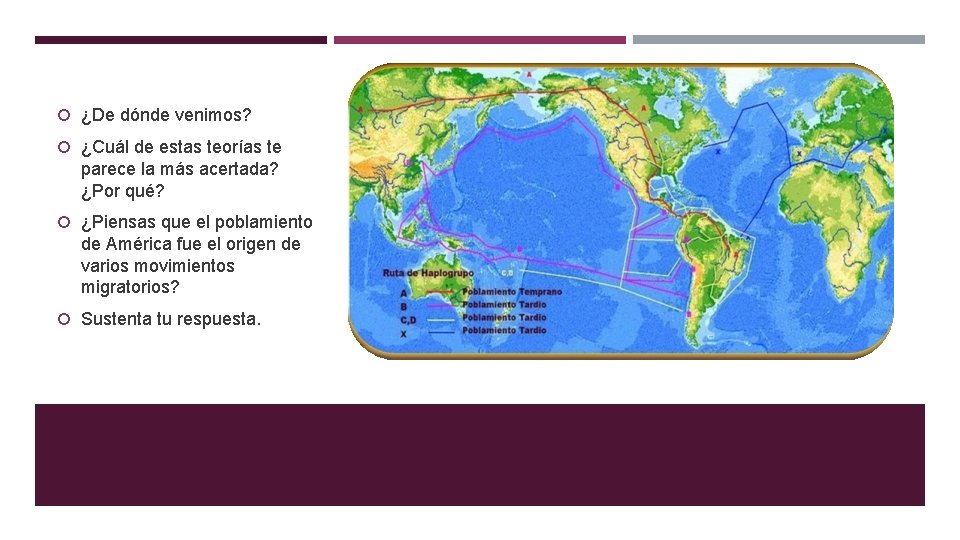  ¿De dónde venimos? ¿Cuál de estas teorías te parece la más acertada? ¿Por