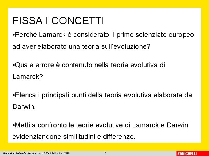 FISSA I CONCETTI • Perché Lamarck è considerato il primo scienziato europeo ad aver