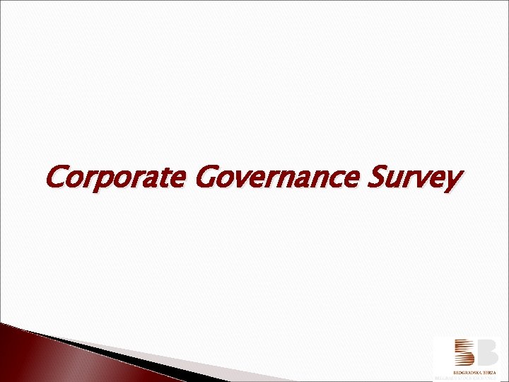 Corporate Governance Survey 