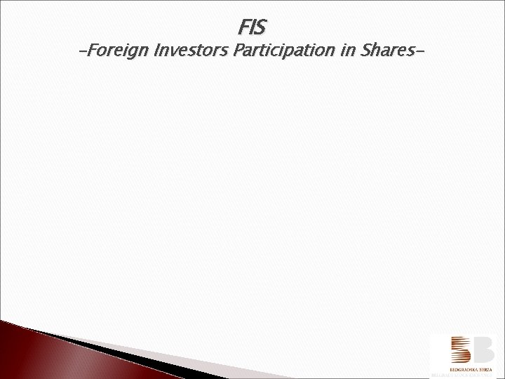 FIS -Foreign Investors Participation in Shares- 